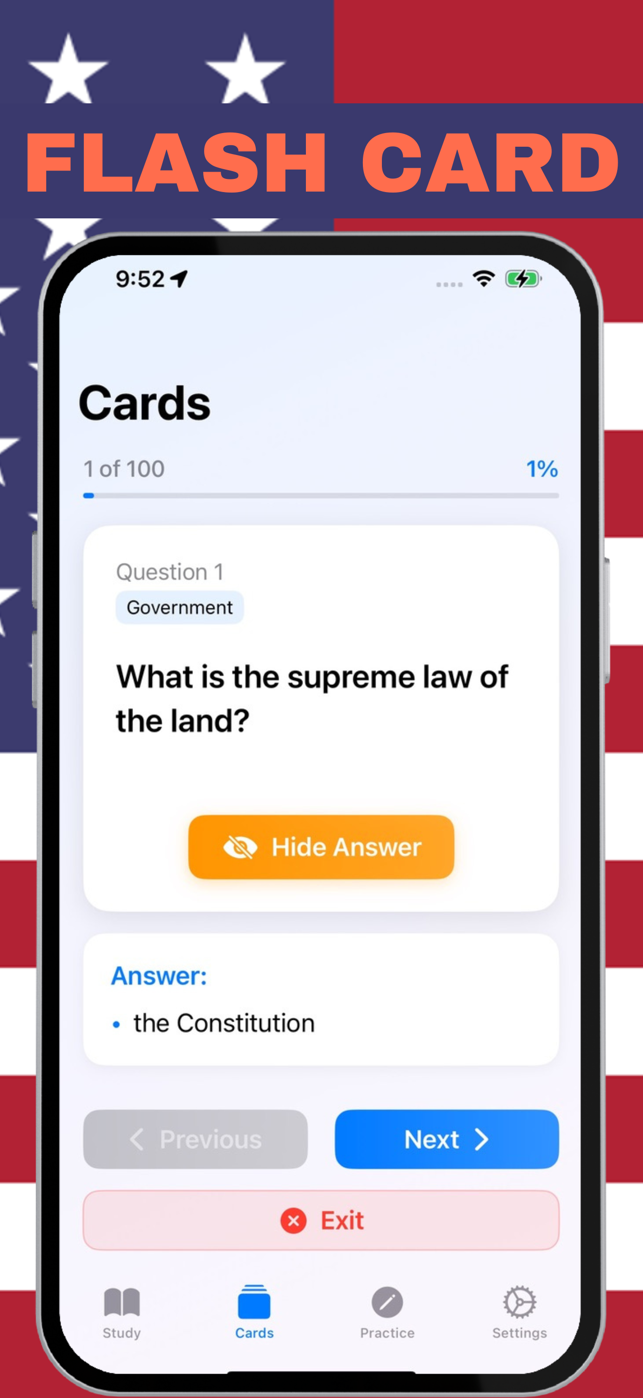 Flashcards Screenshot