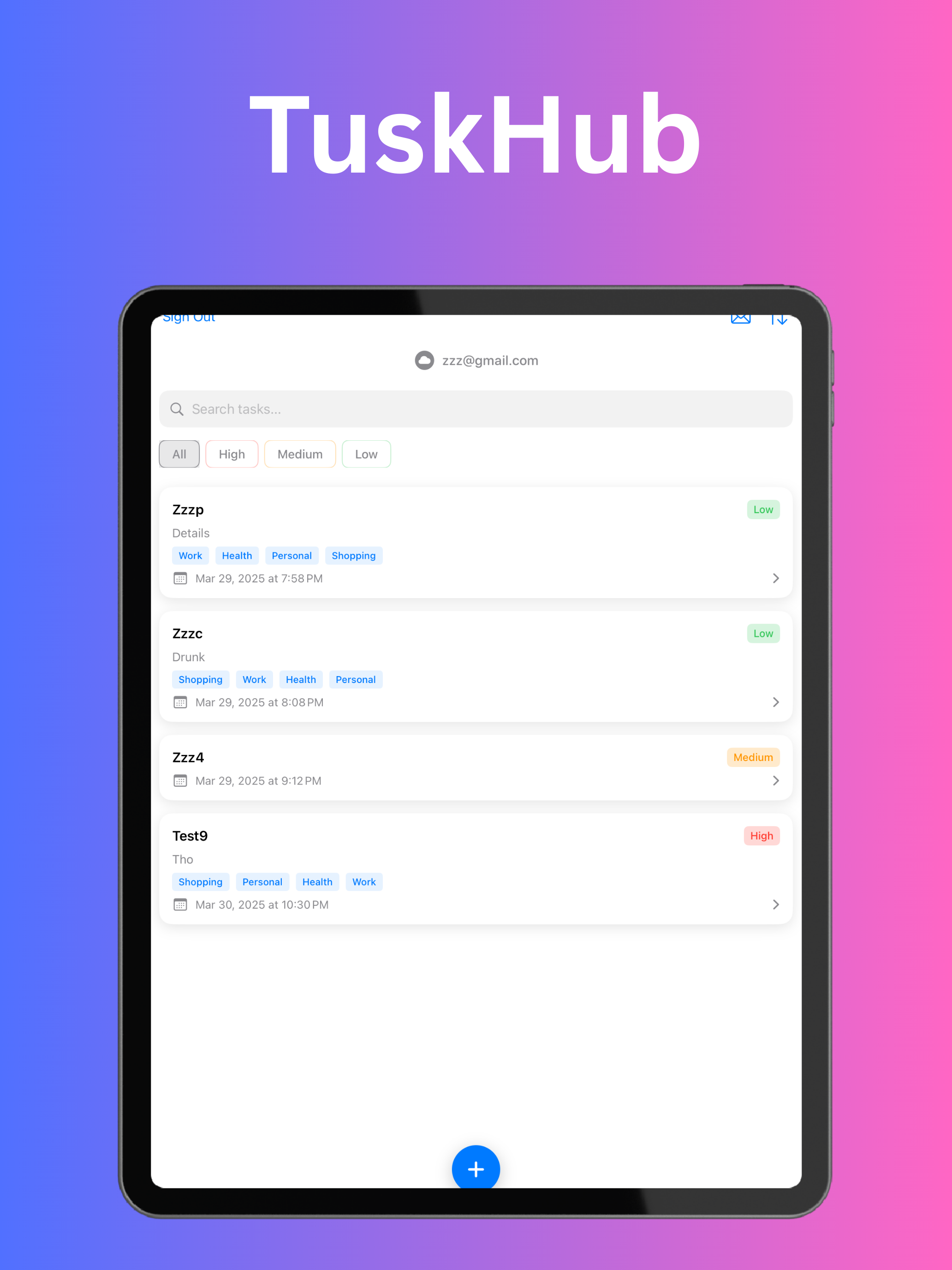 Task Center Screenshot 1
